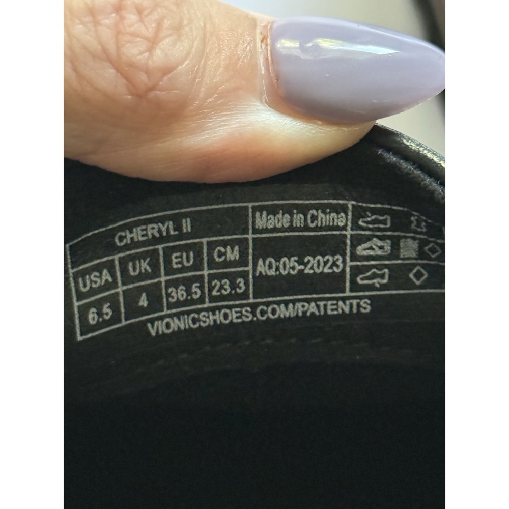 Vionic Cheryl II Loafer Womens 6.5 Black Leather Slip On Shoes Arch Support - Picture 8 of 10